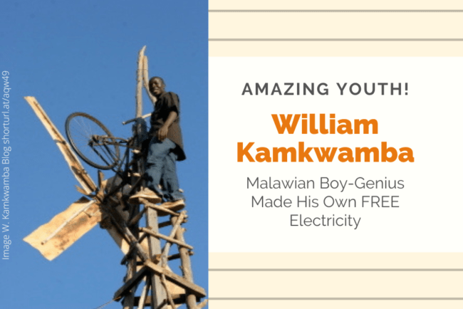 William Kamkwamba, the boy who harnessed the wind