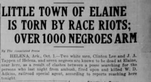 Elaine Race Riot Article Finding AfroHistory Black History